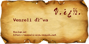 Veszeli Éva névjegykártya