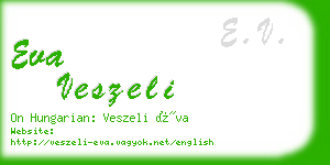 eva veszeli business card